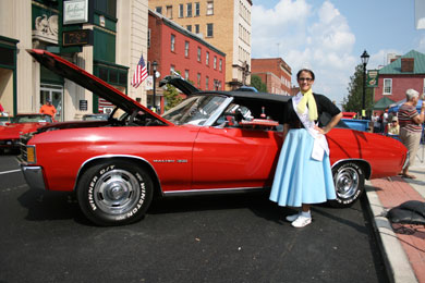 Miss Rain Day - Joann Allen participates in the 10th Annual 50's Fest & Car Cruise